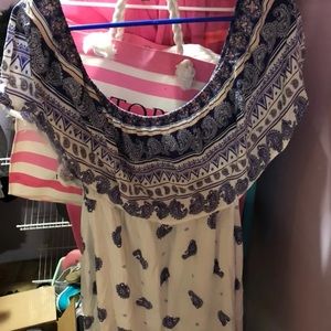 Off the shoulder paisley dress